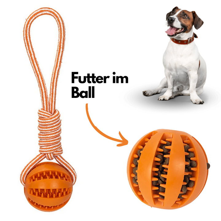 Emmalove - Interaktiver Kauball mit Seil